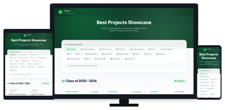 Project Showcase Page